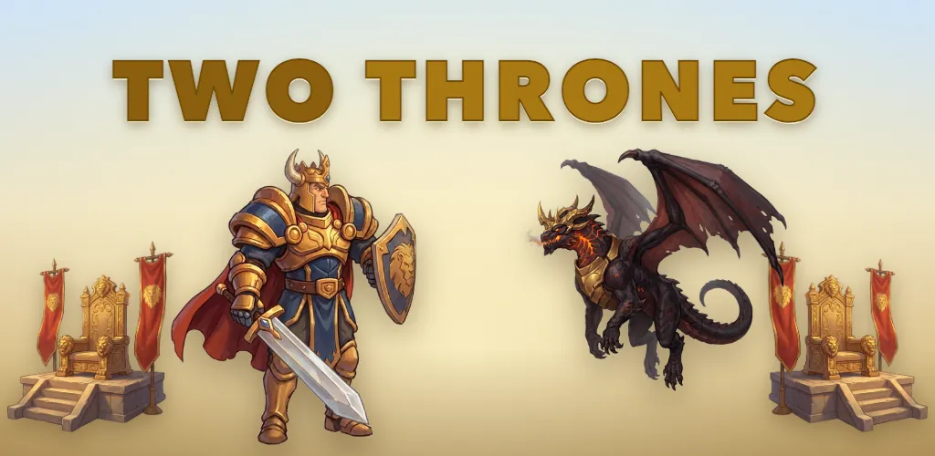 Two Thrones — 황금 기사왕과 흑룡, 마주 본 두 왕좌